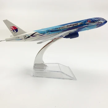 Малайзия Модель самолета Boeing 777 самолет 16 см Из металлического сплава, отлитый под давлением 1:400 модель самолета игрушка для детей Бесплатная доставка