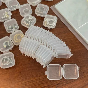 Пластиковая упаковка для ювелирных изделий Практичная Мини Прозрачная коробка для хранения таблеток