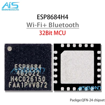 Новый ESP8684 ESP8684H2 ESP8684H4 QFN-24 2,4 G WiFi Bluetooth-совместимый BLE 5,0 2 МБ 4 МБ Flash RISC-V 32-битный одноядерный чип MCU