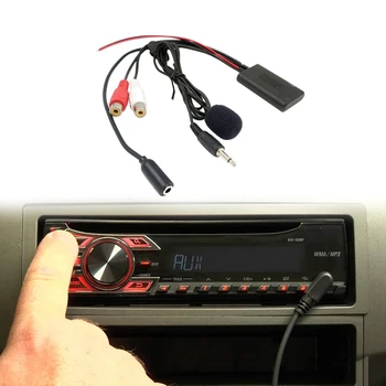Универсальное автомобильное радио 3,5 мм RCA аудио вход AUX Bluetooth микрофонный кабель для Pioneer для Hyundai для Nissan для Mazda