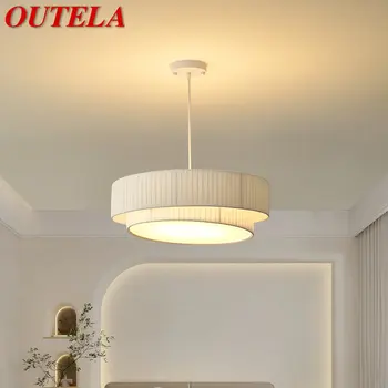 OUTELA Современный Подвесной светильник LED Creativity Pleats Белый Подвесной Потолочный светильник для домашнего декора Гостиной Столовой Спальни