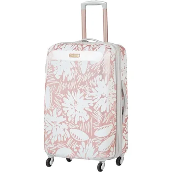 Расширяемый багаж Moonlight Hardside с вращающимися колесиками, цвет Розового золота Ascending Gardens, ручная кладь размером 21 дюйм