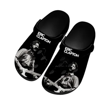 Эрик Клэптон, рок-музыкант, гитара, Домашние сабо, водонепроницаемая обувь на заказ, мужская Женская обувь для подростков, дышащие пляжные тапочки с дырочками