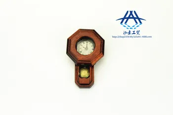 1/12 Мебель для кукольного домика BJD OB11, мини-часы с маятником, Миниатюрные Тиемы, аксессуары для кукольного домика, мини-украшения для подвешивания на стене