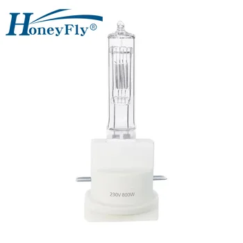 HoneyFly PGJX50 Галогенная Сценическая Лампа 230 В 800 Вт Галогенная Студийная Лампа Capsule Clear Spotlight Лампа Теплого Белого Цвета