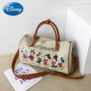 Модная женская дорожная сумка Disney New Mickey, мужская и женская сумка для багажа, большая вместительная сумка-мессенджер на одно плечо