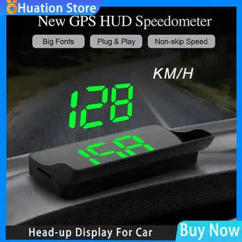 Автомобильный головной HD-дисплей, GPS-спидометр, проектор скорости KMH, цифровой HUD, проектор на лобовое стекло Для всех автомобилей, аксессуары для автоэлектроники.