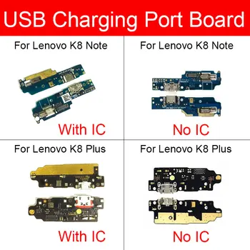 Плата USB-Порта Для Зарядки Lenovo K8 Note Plus Зарядное Устройство Для Док-станции С Гибким Ленточным Кабелем, Запасные Части Для Ремонта