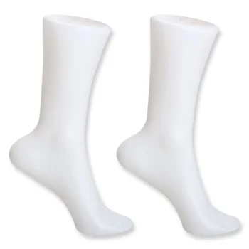 2ШТ Женский носок, форма для показа Sox, Манекен для коротких чулок, белый