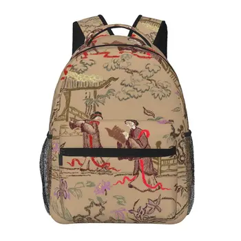 Мужской женский рюкзак, винтажный традиционный Восточный школьный ранец для женщин, мужская модная сумка 2023 года, студенческий рюкзак для книг