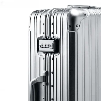 Чемодан Mala de viagem алюминиевый 20-дюймовый чемодан-переноска из алюминия как для мужчин, так и для женщин, дорожный чемодан на колесиках