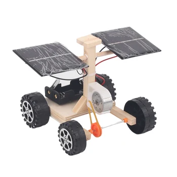 Деревянная модель гоночного автомобиля на солнечной батарее с дистанционным управлением своими руками, подарок Для детей, Студенческий научный проект, Экспериментальные материалы