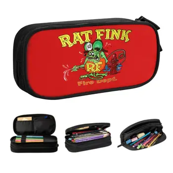 Пеналы с изображением крысы Финк из аниме для мальчиков, большая емкость, сумка для ручек, коробка для канцелярских принадлежностей