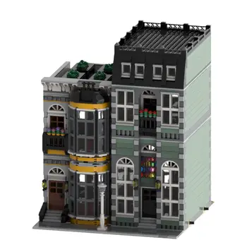 Модульный дом с внутренними строительными игрушками для коллекции 2407 штук MOC Build