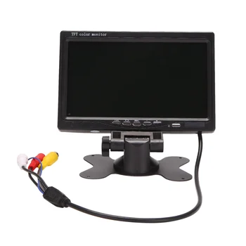 12 В-24 В 7-дюймовый цветной HD-монитор TFT LCD для автомобильного видеонаблюдения, камера заднего вида, Автомобильные электронные аксессуары