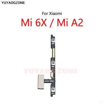 50 шт./лот для Xiaomi Mi 6X /Mi A2, кнопка включения, кнопка отключения громкости, Гибкий кабель