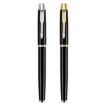 Металлическая ручка для подписи OFBK с зажимом для ручки, Многоразовая металлическая Гелевая ручка, Подарочная ручка для бизнеса