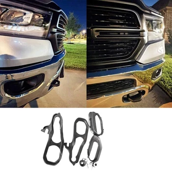 Автомобильные фаркопы 82215268 с фурнитурой спереди слева и справа черного цвета для Dodge Ram 1500 2019-2021