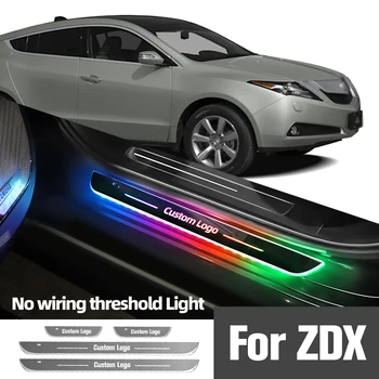 Для Acura ZDX 2010-2013 2011 2012 Автомобильный Светильник на пороге С индивидуальным логотипом, Приветственный Порог, Педаль, Аксессуары