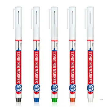 Красочные плотницкие ручки для деревообработки, профессиональный маркер для глубоких отверстий с длинной головкой, водонепроницаемые и прочные ручки с длинным носом