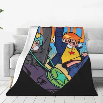 Фланелевое покрывало Scott Pilgrim Снимает одеяло из аниме-сериала для кровати, Офисное Ультра-Мягкое одеяло для спальни