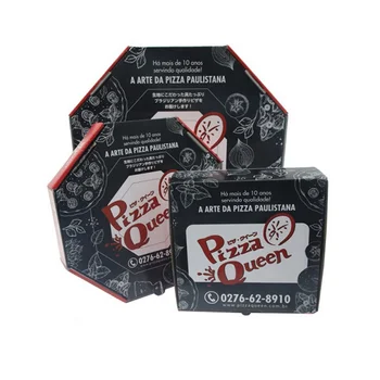 Упаковка с печатью по индивидуальному заказу, Бумажная коробка для пиццы с логотипом, коробка для пиццы