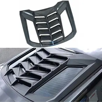 Автомобильные украшения для жалюзи заднего стекла Чехол для Ford Mustang 2015-2022 Автоматический выпуск воздуха Диффузор Решетка жалюзи Рамка крышки