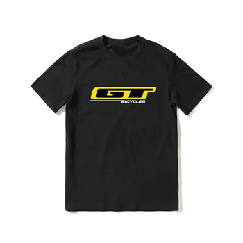 Горячая распродажа 2023, Летняя Футболка с логотипом GT Bicycles из 100% хлопка, мужская футболка с короткими рукавами, крутая футболка в стиле хип-хоп, уличная футболка