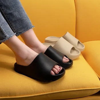 Новая обувь, однотонные женские тапочки с зубчатым рисунком 