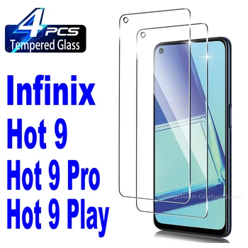 2/4 шт. закаленного стекла для Infinix Hot 9 Pro Play, защитная стеклянная пленка