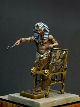Набор моделей фигурок из смолы в разобранном виде 1/24 75 мм древний человек воин со стулом неокрашенный Набор для сборки фигурок