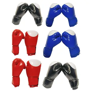 Детские боксерские перчатки для тренировок, спарринговые перчатки Bulit с толстой поролоновой подкладкой, длинный ремешок на запястье, прочный для схваток и нанесения ударов