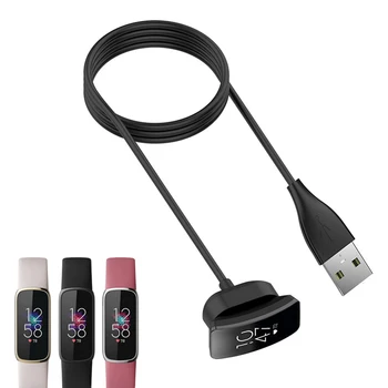 Smartband USB Кабель Для Зарядки Шнур Док-Станции Зарядное Устройство Адаптер Зарядный Провод Для Fitbit Charge 5 Luxe Smart Band Аксессуары Для Браслетов