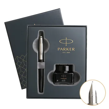 Чернильная ручка в подарочной коробке 0,5 мм фирменная ручка F pen из нержавеющей стали набор ручек Parker для офисного письма