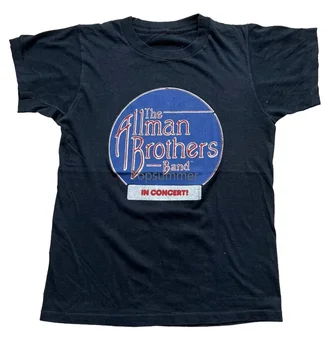 Винтажная футболка группы Allmans Brothers 1980-х годов Grateful Dead Garcia Jerry Rare