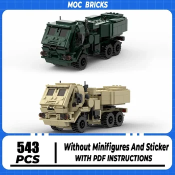 Moc Building Bricks Военная модель M1140 Fmtv-технология грузовых автомобилей, модульные блоки, игрушки для самостоятельной сборки, Кирпичные праздничные подарки