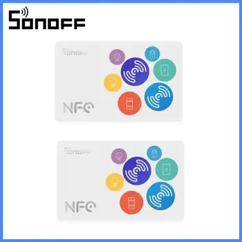 SONOFF NFC Tag 215 Чип 540 Байт Смарт-теги Быстрые клавиши автоматизации Нажмите, чтобы запустить смарт-сцену, совместимую с телефонами с поддержкой NFC