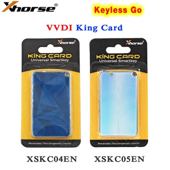 Смарт-ключ Xhorse King Card XSKC04EN XSKC05EN Самый тонкий универсальный пульт дистанционного управления Go без ключа с 4 кнопками
