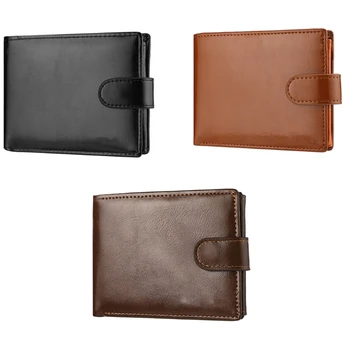 Прочный мужской винтажный бумажник с несколькими держателями для карт и отделением для монет для работы и путешествий