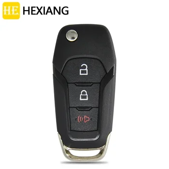 Чехол для Дистанционного ключа Автомобиля HE Xiang Для Ford Fusion Edge Explorer F150 F250 2013-2015 Замените Смарт-Флип-Корпус На HU101
