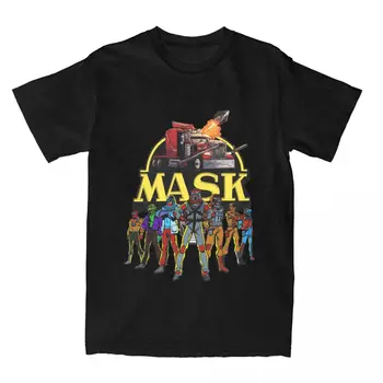 МАСКА, мобильная футболка Armored Strike Kommand, мужская и женская хлопковая футболка с коротким рукавом, одежда на все сезоны