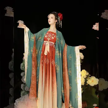 Hanfu (династия Тан)  Платье Ханьфу Косплей Китайское Платье Феи Ханьфу Китайская Юбка Древнекитайский Костюм Vestido Hanfu