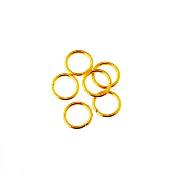 Бесплатная доставка 20шт Золотые Несвареные Кожаные Сумки Металлические Поделки Круглые Кольца 17 мм (Внутри: 13 мм) Соединительная Пряжка F1880