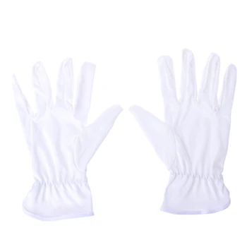 652F Белые Хлопчатобумажные Перчатки Ювелирные Перчатки для Мужчин Женщин Сухие Руки Художественные Ремесла Обработка Рабочих Перчаток Монета Ювелирные Изделия Инспекционная Перчатка