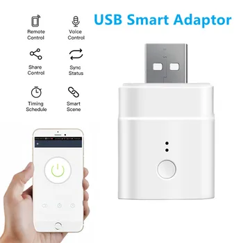 SONOFF Micro 5V Беспроводной USB Смарт-адаптер Wifi USB Адаптер Питания Переключатель Smart Home Auto Работает с eWeLink Alexa Google Home