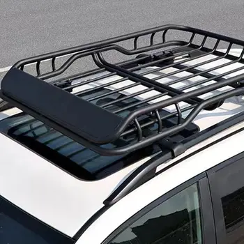 Универсальная багажная полка на крыше автомобиля, корзина для багажника на крыше для внедорожников, грузовиков, легковых автомобилей