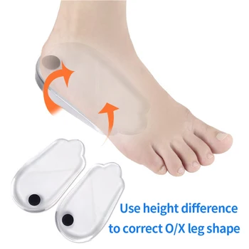 2ШТ Стельки, корректирующие вставки для обуви, эффективные накладки типа O / X Для сгибания ног, выпрямления вальгусной деформации колена для женщин и мужчин, здравоохранение