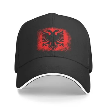 Модная бейсболка с флагом Албании для мужчин и женщин, Регулируемая бейсболка с гербом Албанского Орла, шляпа для папы, уличная