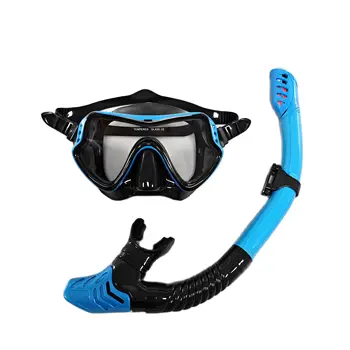 Профессиональные водонепроницаемые мягкие силиконовые очки для плавания, очки для плавания с полностью сухой дыхательной трубкой, маска для дайвинга