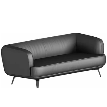 трехместный роскошный современный диван кожаный диван для гостиной, глубокое кресло офисный диван мебель